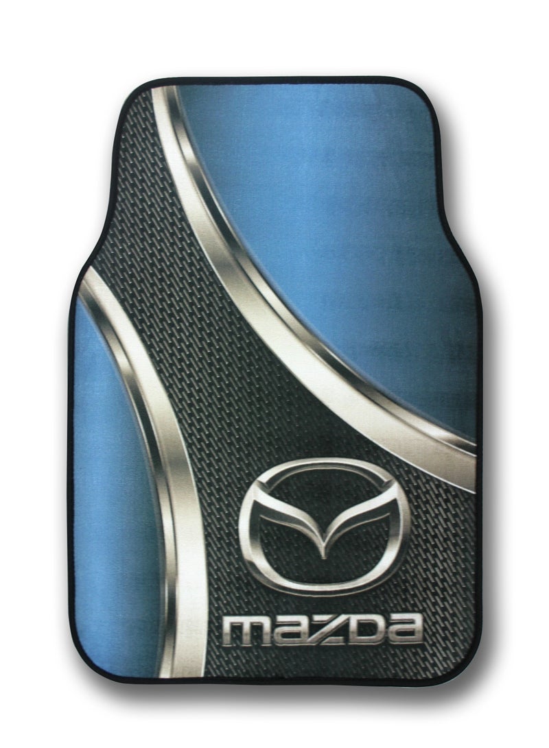 Mazda Car Floor Mats 5 Pieces Set Anti Slip Heavy Duty Interior Protection Mats Custom Fit Style for Mazda Vehicles Durable PVC Material Easy Clean Waterproof Dust Mud Sand Protection Non Skid Backing for Daily Driving and Long Trips - Image 2